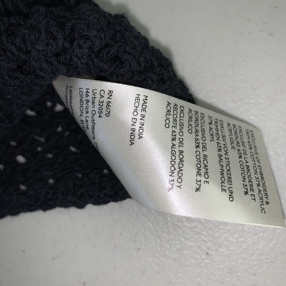 Free People Womens CS  Embroidered Crochet Wildflowers Cardi Tank Top Boho - Picture 6 of 7